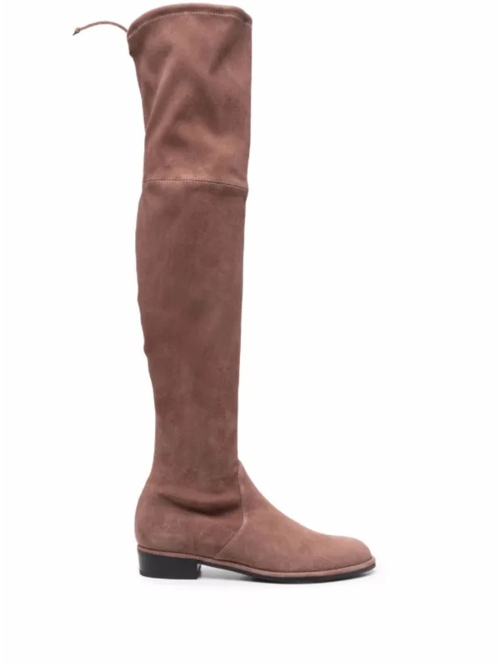 Stuart Weitzman Over-the-Knee Suede Boots in Taupe Brown